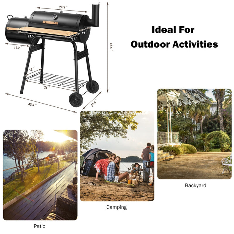 Outdoor BBQ Grill Barbecue Pit Patio Cooker-4