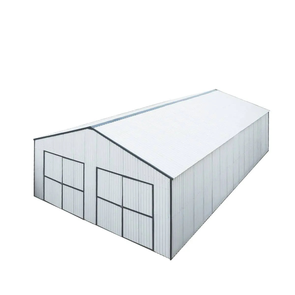 30’ x 40’ Metal Garage Shed, 11' High Double Front Doors, 17’ Peak, 1260 Sq-Ft TMG-MS3040-0