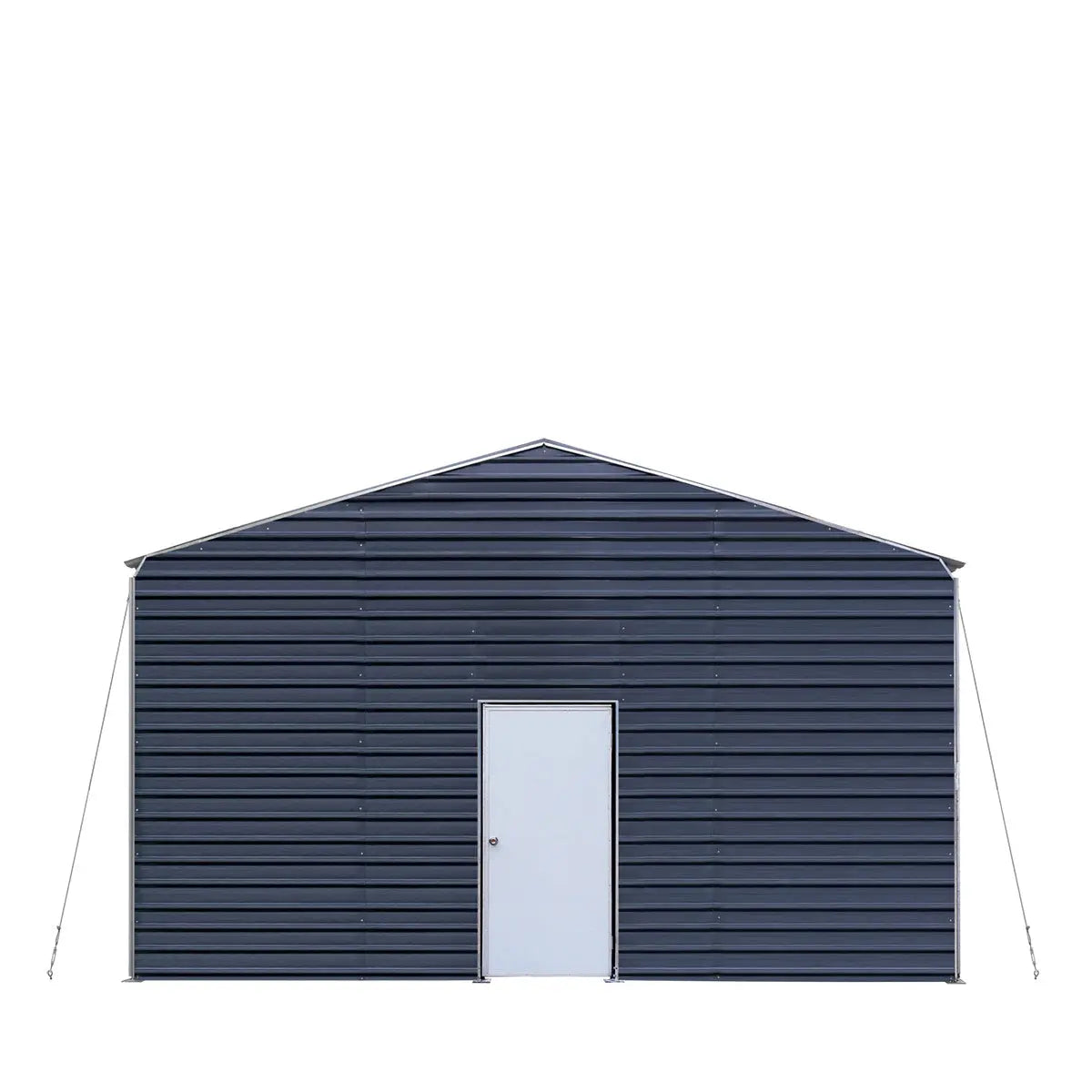 Metal Shed Carport Add-On Package Kit For TMG-MSC2020F And TMG-MSC2030F , Front Wall w/Roll Up Doors & Back Wall, TMG-MSC20-RD12-2